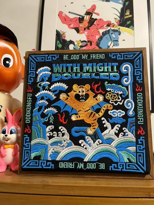 怪功夫丨刺绣装饰摆件 商品图0