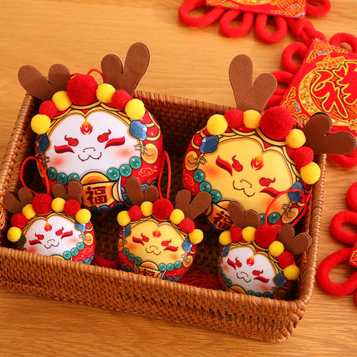 【国潮福蛇❗️新年吉祥物公仔】送福送财，好运连连❗️生肖蛇玩偶挂件摆件国风礼物，三八妇女节新年礼盒年货礼盒 商品图0