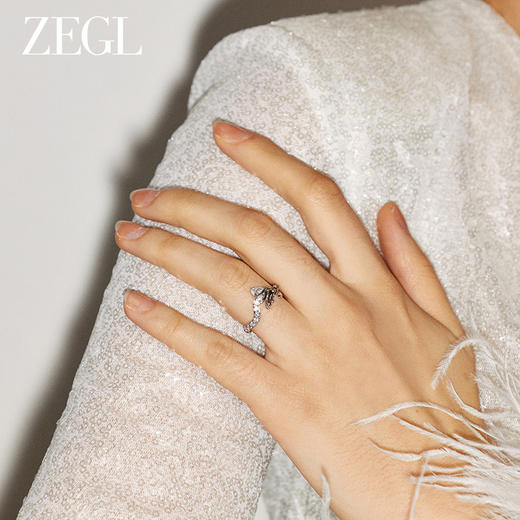 ZEGL设计师龙吟系列龙年本命年戒指女小众设计指环新年开口食指戒 商品图3