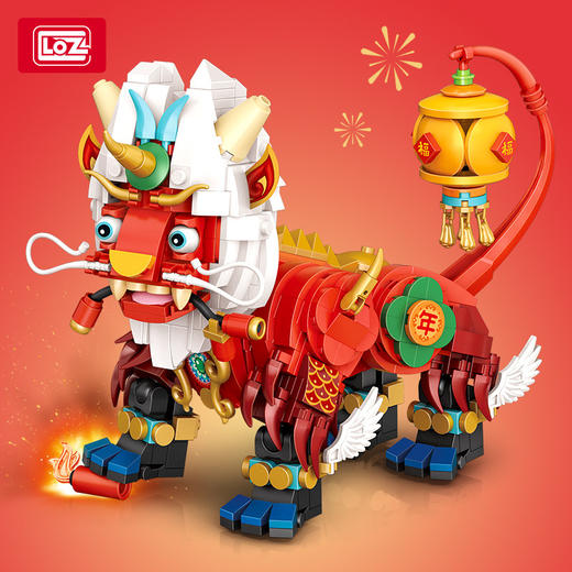  LOZ儿童玩具积木拼装模型手办 年兽1931 商品图1