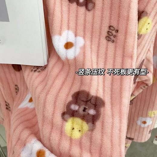 男女同款情侣睡衣家居服 珊瑚绒暖暖套装 商品图3