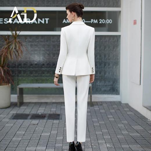 AD白色西装外套女2023新款秋冬职业装套装高端商务律师经理工作服 商品图4
