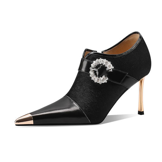 四季可穿新款，马毛+开边珠瘦瘦单鞋SJS-S112-952 商品图11