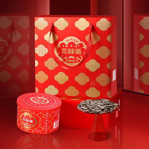 【三胖蛋】经典原味瓜子礼盒装（168gx4罐） 商品图0
