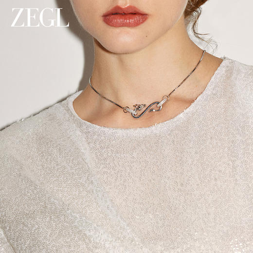 ZEGL设计师龙吟系列龙年本命年项链女属龙秋冬2024新年锁骨毛衣链 商品图5