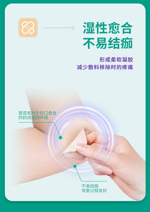 康维德多爱肤运动护理包水胶体敷料187955*2片+187900*2片 商品图2