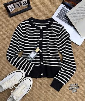 33BAR151209#条纹开衫