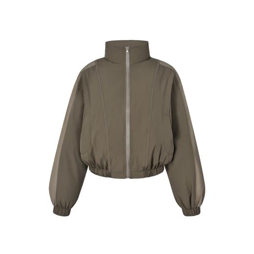 NUTH “小泡芙”｜棕色宽松拼接设计感厚款保暖棉服外套女 商品图6