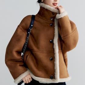 今年流行羊羔毛外套一体棉服高级感超好看小众女装外套新款8821