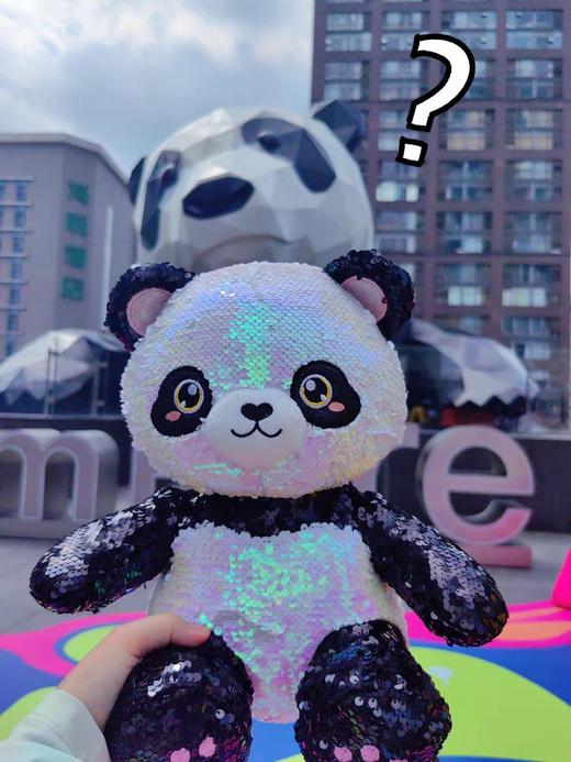 亮片独角兽DY026_S 丫丫—亮片大熊猫公仔 商品图2