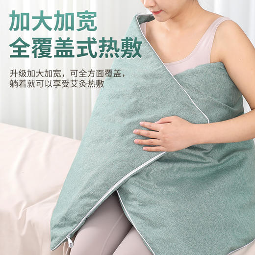 电加热艾绒垫艾灸艾草床垫褥子全身灸家用艾灸毯热敷养身理疗包 商品图3