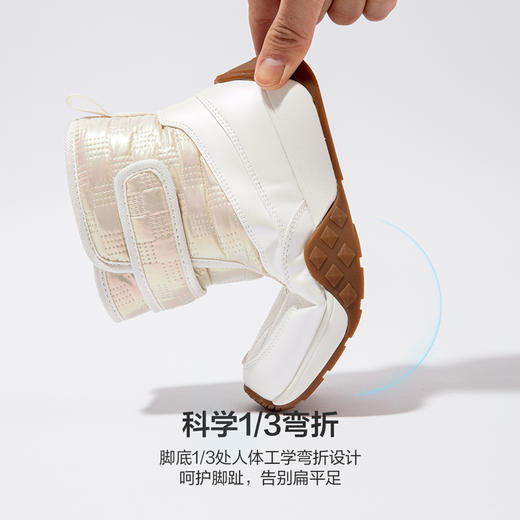 笛莎Deesha 女童靴子2023冬季新款短筒保暖女孩雪地靴 商品图3