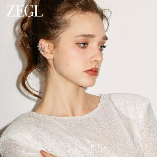 ZEGL设计师龙吟系列龙年本命年耳夹女无耳洞耳环秋冬耳骨夹耳饰品 商品图7