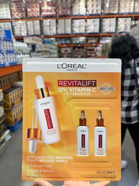 Loreal欧莱雅复颜VC+VE+水杨酸精华30ml*2瓶装！美国代购，无中文标签，介意慎拍 H