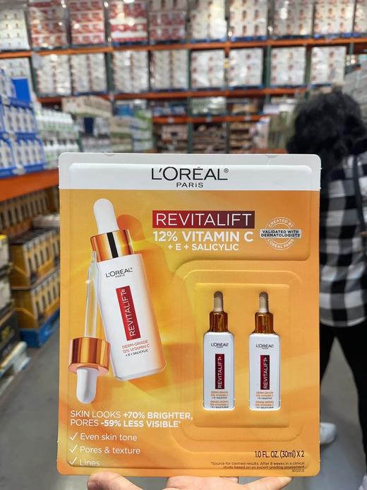 Loreal欧莱雅复颜VC+VE+水杨酸精华30ml*2瓶装！美国代购，无中文标签，介意慎拍 H 商品图0