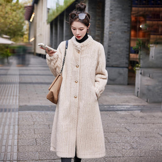 中长款毛呢外套冬韩版气质时尚名媛风宽松显瘦加厚保暖HR-WB23709 商品图0