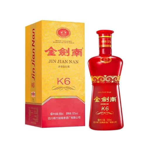 （万）52°K6金剑南 500ml/瓶 商品图0
