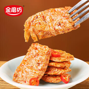 金磨坊手撕素肉卷豆干韩式烧烤味20g*20包/盒素牛排解馋零食大礼包 商品图3