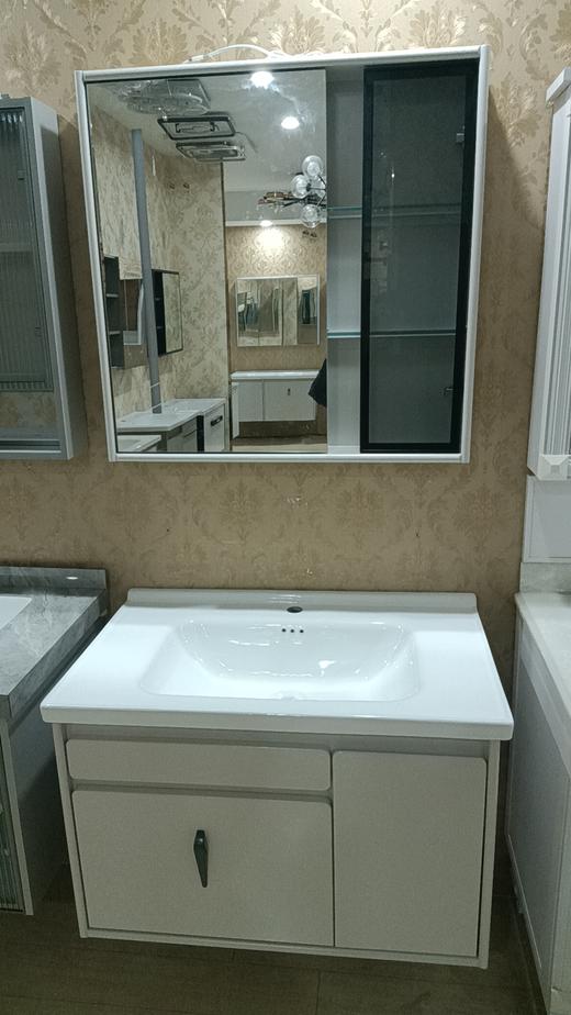 YX浴室柜 橡木 A11-80 三包装 配50陶瓷盆 商品图0