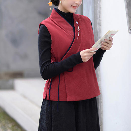 裁缝学苑AQ226中式禅意棉马夹马甲纸样女装坎肩外套上衣样板 商品图1