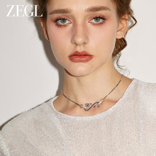 ZEGL设计师龙吟系列龙年本命年项链女属龙秋冬2024新年锁骨毛衣链 商品图6