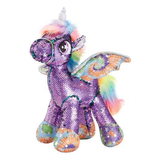 亮片独角兽DY016_S紫色骨架款独角兽摆件S码 商品图0