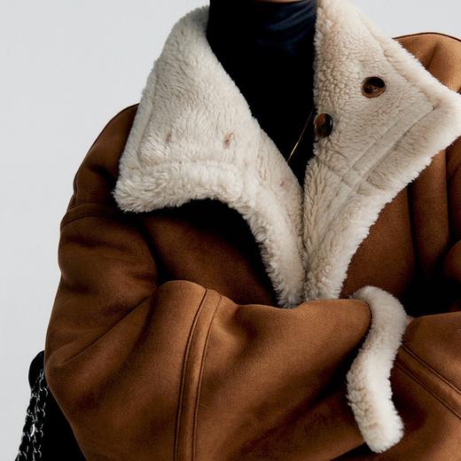 今年流行羊羔毛外套一体棉服高级感超好看小众女装外套新款8821 商品图1