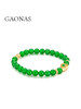 GAONAS 925银合成锆石手链 葫芦花生绿珠手串10294SG 商品缩略图1