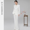 FUYAO扶摇 高端西装外套修身中式立领复古烫钻纹饰改良西服两件套 商品缩略图3