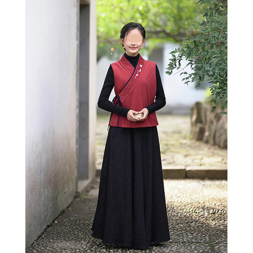 裁缝学苑AQ226中式禅意棉马夹马甲纸样女装坎肩外套上衣样板 商品图2