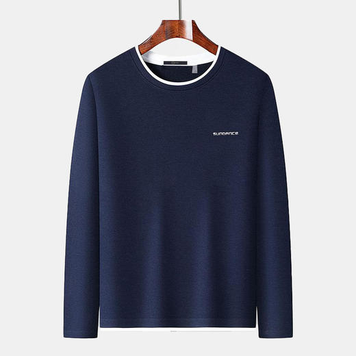 【含桑蚕丝】圣得西冬款男士圆领logo字母印花长袖卫衣2362978030 商品图1