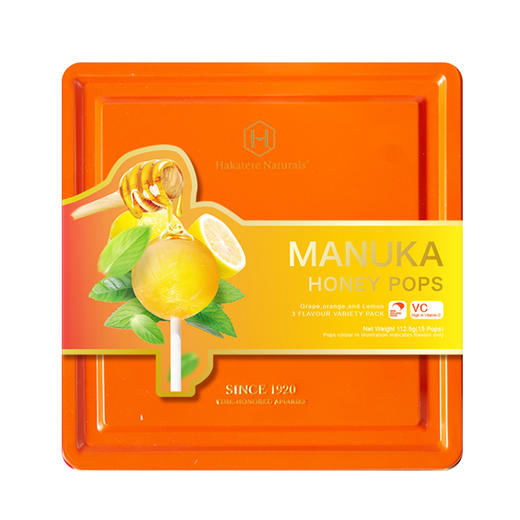 荷塔威-UMF10+麦卢卡蜂蜜棒棒糖（柠檬味）7g*25支 商品图0