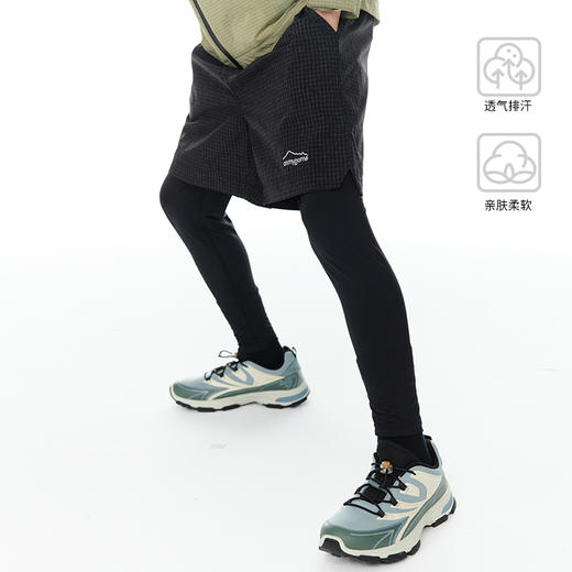 onmygame男童裤子假两件春秋款休闲运动裤透气儿童长裤 商品图1