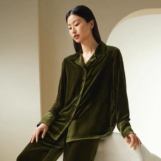金三塔 女真丝丝绒吊带小衫长袖上衣直筒裤可选 YSFDD501  YSFDD701 YSFDC901 商品图5