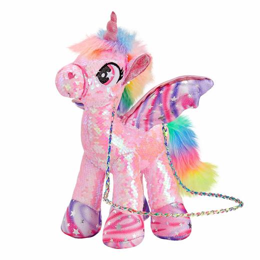 亮片独角兽DY019_PINK粉色彩虹亮片独角兽挎包 商品图0