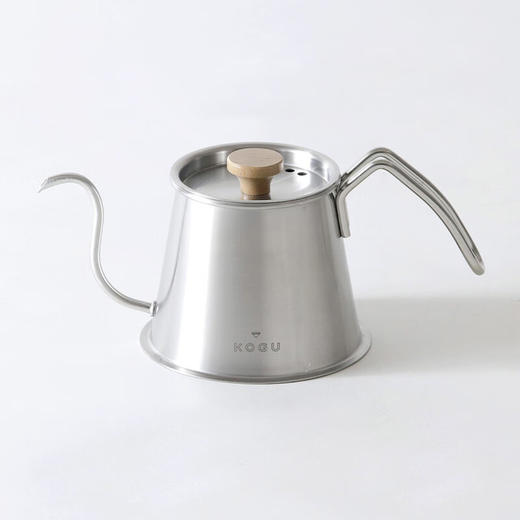 【清仓特惠6折，仅一个】下村KO不锈钢手冲咖啡壶滴滤式细口长嘴茶壶挂耳烧水壶 带盖款咖啡壶 商品图0