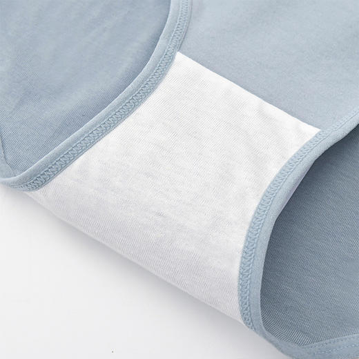 洁丽雅4条装中腰纯棉女士内裤薄款亲肤简约双层纯棉内裆内裤女 商品图6