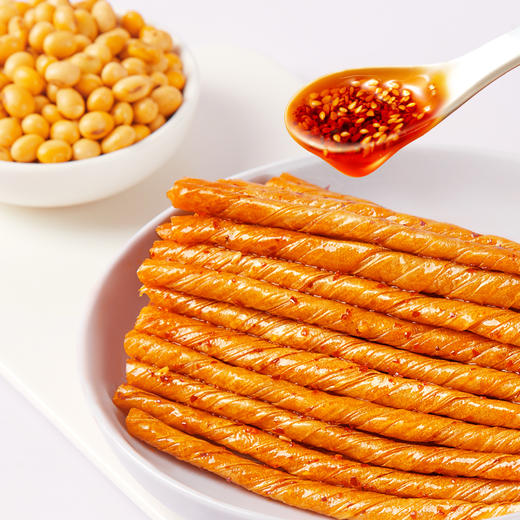 【拍1发20袋，地道湘味】乡乡嘴不二豆卷  湖南传统工艺制作 小豆筋棒卷条  辣条素豆筋 口感软嫩筋道 商品图0