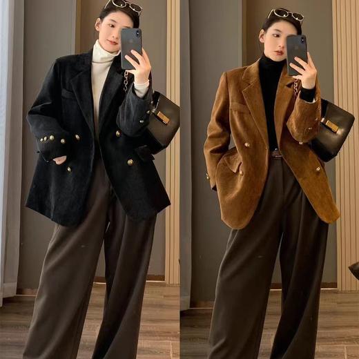 2024新款白鸭绒西装外套羽绒服厚款冬季外套百搭秋冬款西服修身款 商品图3