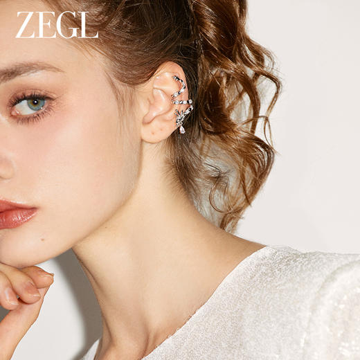 ZEGL设计师龙吟系列龙年本命年耳夹女无耳洞耳环秋冬耳骨夹耳饰品 商品图5