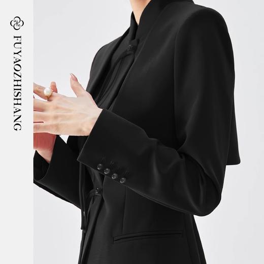 FUYAO扶摇 国风盘扣西服套装女秋冬新中式西装上衣日常穿改良汉服 商品图1