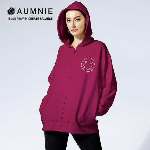 【新品】快乐之光宽松连帽夹克 HAPPY GLOW OVERSIZE ZIP HOODIE 秋冬新款运动休闲外套 商品图12