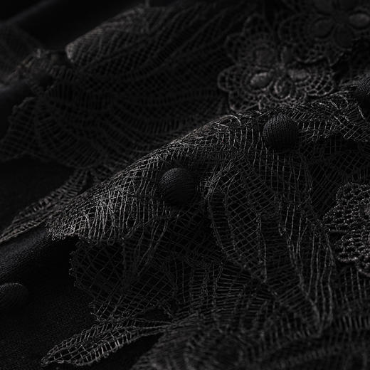 蕾丝拼接设计感别致内搭，打底长袖气质V领修身针织衫WLZD-2401105 商品图3