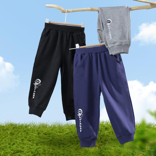 贝贝怡男女童春秋季长裤子新款儿童卫裤运动休闲洋气韩版潮222K2350 商品图0