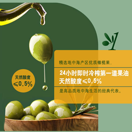 欧丽薇兰特级初榨橄榄油礼盒750ML*2瓶装凉拌食用油送礼佳品 商品图2