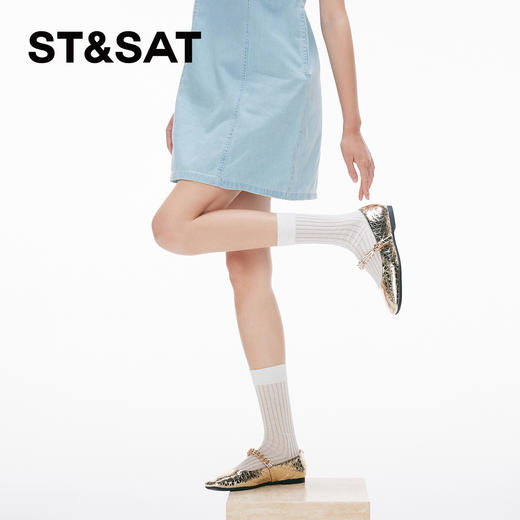 星期六精致方头一字扣玛丽珍SS4111131A 商品图11