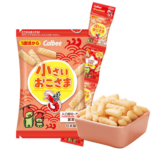 卡乐比Calbee牌一岁起可食虾条32g（8g*4包） 商品图0