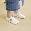 千百度复古板鞋女鞋春季两穿小白鞋百搭时尚休闲运动鞋A24113686 商品缩略图4