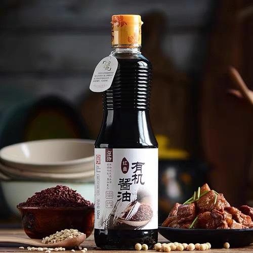 应物红曲有机酱油 特级酿造生抽适合家用红烧酱油500ml/瓶 商品图2