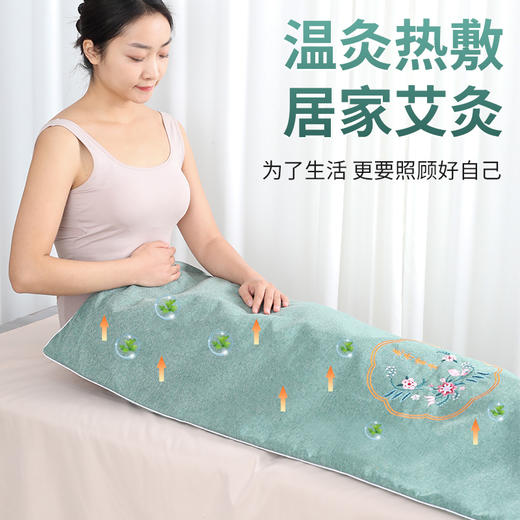 电加热艾绒垫艾灸艾草床垫褥子全身灸家用艾灸毯热敷养身理疗包 商品图1